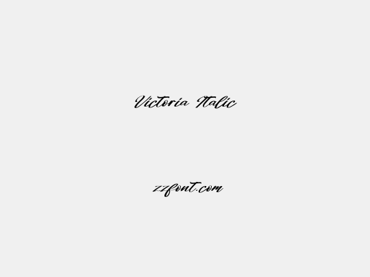 Victoria Italic