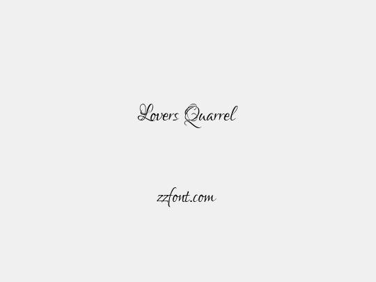 Lovers Quarrel