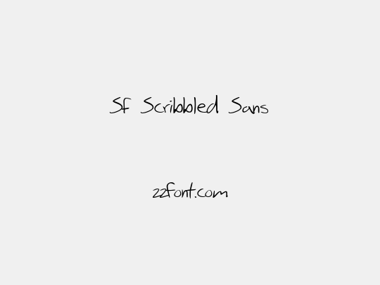 SF Scribbled Sans
