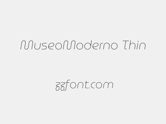 MuseoModerno Thin