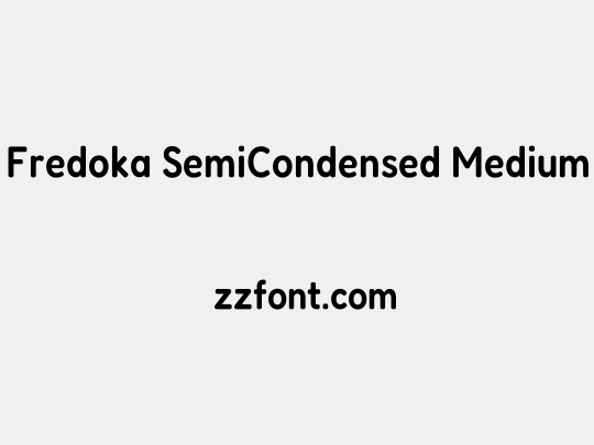 Fredoka SemiCondensed Medium