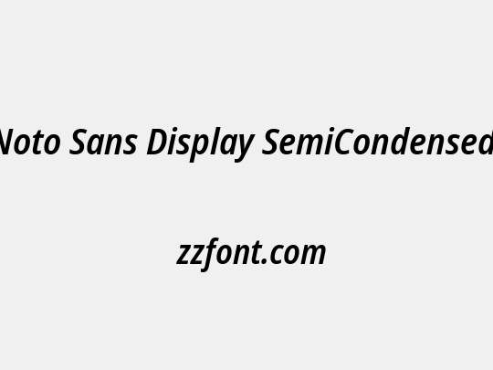 Noto Sans Display SemiCondensed SemiBold