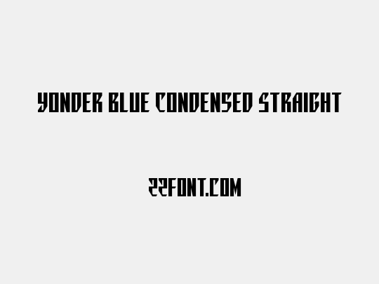 Yonder Blue Condensed Straight