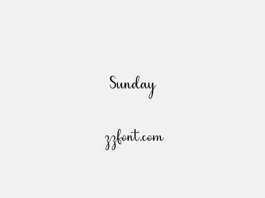 Sunday