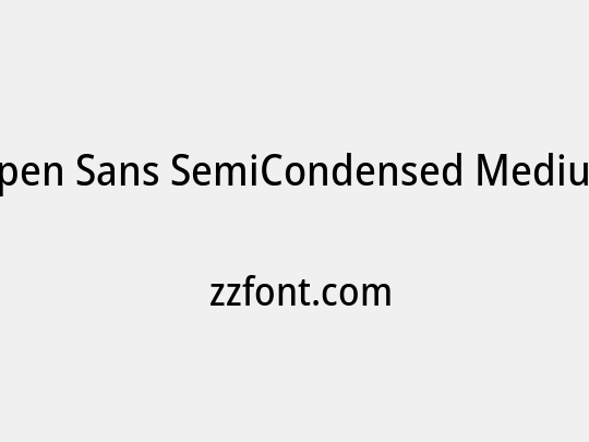 Open Sans SemiCondensed Medium