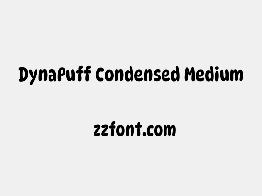 DynaPuff Condensed Medium