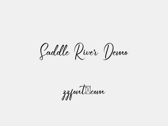 Saddle River Demo