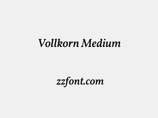 Vollkorn Medium