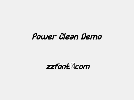 Power Clean Demo