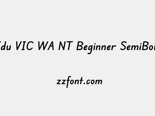 Edu VIC WA NT Beginner SemiBold