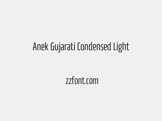 Anek Gujarati Condensed Light