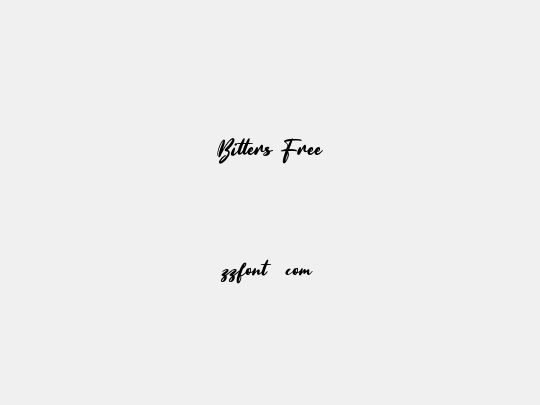 Bitters Free