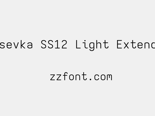 Iosevka SS12 Light Extended