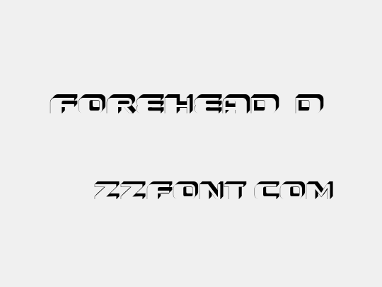 Forehead 3D 1