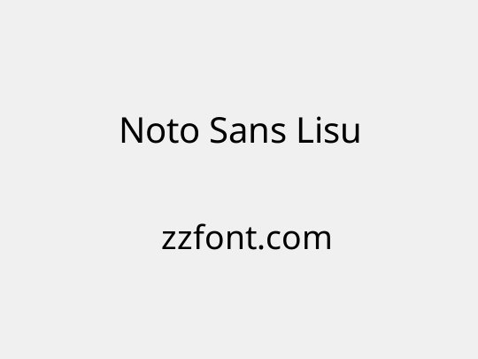 Noto Sans Lisu