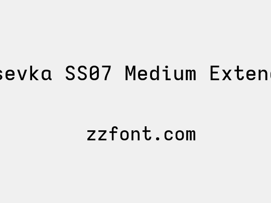 Iosevka SS07 Medium Extended