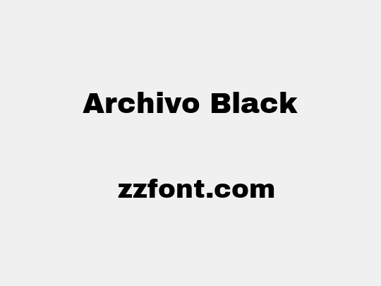 Archivo Black