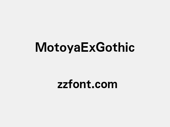 MotoyaExGothic