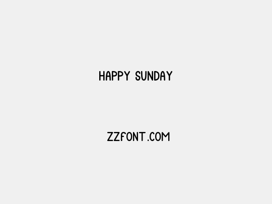 Happy Sunday