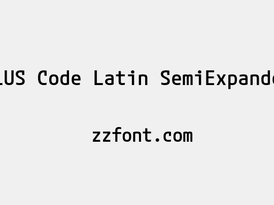 M PLUS Code Latin SemiExpanded Medium