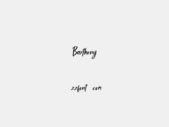 Barthony