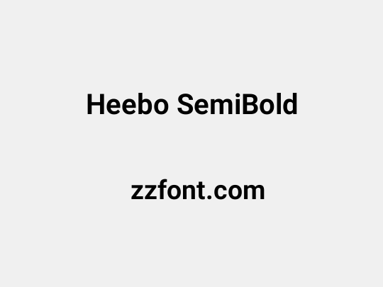 Heebo SemiBold