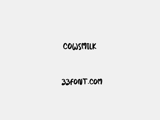 Cowsmilk