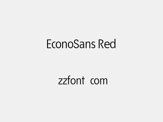 EconoSans Red