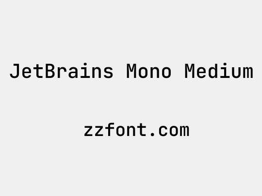 JetBrains Mono Medium
