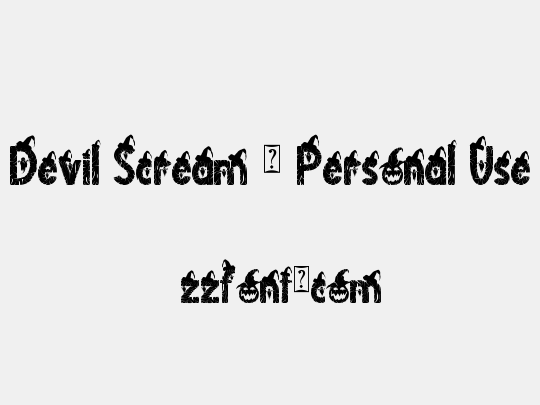 Devil Scream - Personal Use