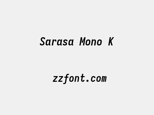 Sarasa Mono K
