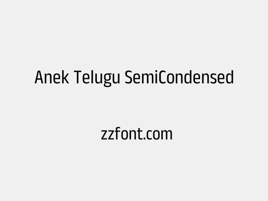 Anek Telugu SemiCondensed