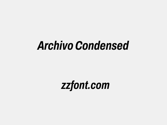 Archivo Condensed