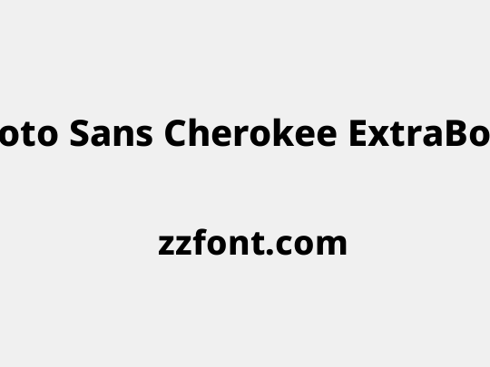 Noto Sans Cherokee ExtraBold