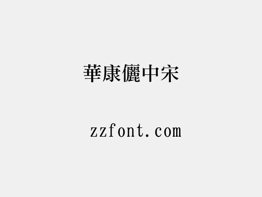 華康儷中宋