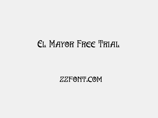 El Mayor Free Trial