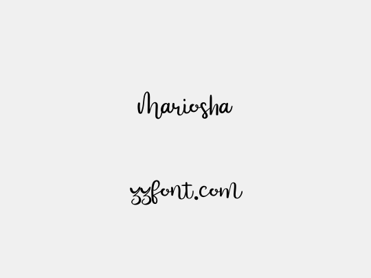 Mariosha