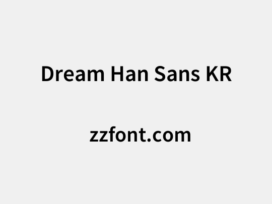 Dream Han Sans KR