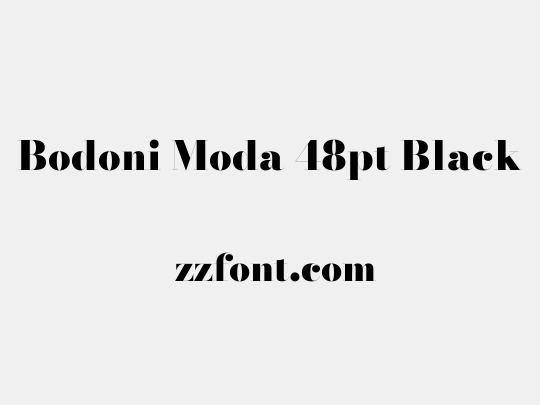 Bodoni Moda 48pt Black