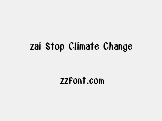 zai Stop Climate Change