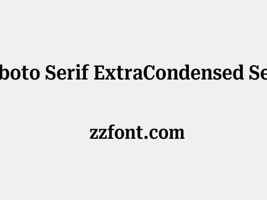 Roboto Serif ExtraCondensed SemiBold