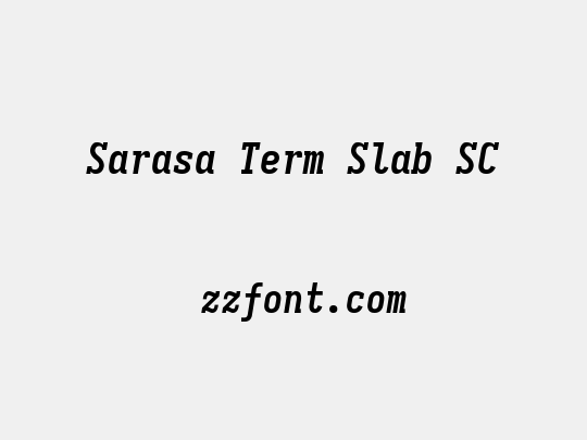 Sarasa Term Slab SC