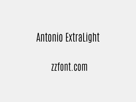 Antonio ExtraLight