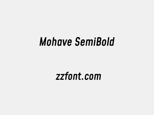 Mohave SemiBold