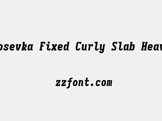 Iosevka Fixed Curly Slab Heavy