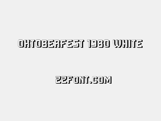 Oktoberfest 1980 White