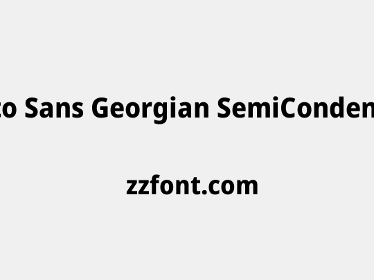 Noto Sans Georgian SemiCondensed ExtraBold