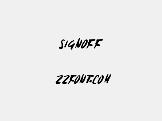 Signoff