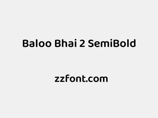 Baloo Bhai 2 SemiBold
