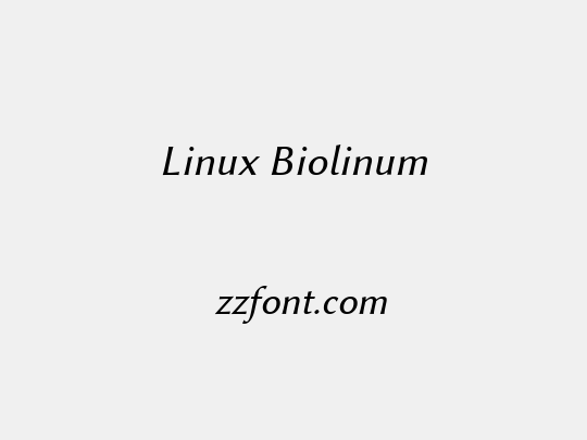 Linux Biolinum